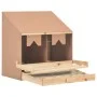 Chicken nesting box with 2 pine wood compartments 63x40x65cm by vidaXL, Egg incubators - Ref: Foro24-170651, Price: 74,74 €, ...