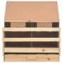 Hühnernistkasten mit 2 Fächern aus Kiefernholz, 63 x 40 x 65 cm von vidaXL, Eierbrutapparate - Ref: Foro24-170651, Preis: 74,...
