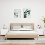 Mesitas de noche de pared con luces LED 2 unidades blanco by , Nightstands - Ref: Foro24-836813, Price: 82,58 €, Discount: %
