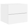Mesitas de noche de pared con luces LED 2 unidades blanco by , Nightstands - Ref: Foro24-836813, Price: 82,58 €, Discount: %