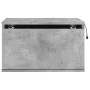 Mesita de noche de pared con luces LED gris hormigón de , Mesitas de noche - Ref: Foro24-836832, Precio: 41,59 €, Descuento: %