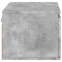 Mesita de noche de pared con luces LED gris hormigón by , Nightstands - Ref: Foro24-836832, Price: 37,80 €, Discount: %