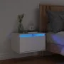 Wand-Nachttisch mit weißen LED-Lichtern von , Nachttische - Ref: Foro24-836826, Preis: 48,11 €, Rabatt: %