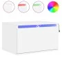 Wand-Nachttisch mit weißen LED-Lichtern von , Nachttische - Ref: Foro24-836826, Preis: 48,11 €, Rabatt: %