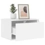 Mesita de noche de pared con luces LED blanco de , Mesitas de noche - Ref: Foro24-836826, Precio: 48,10 €, Descuento: %