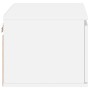 Mesita de noche de pared con luces LED blanco de , Mesitas de noche - Ref: Foro24-836826, Precio: 48,38 €, Descuento: %