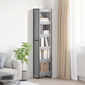 Estantería para libros Gris Sonoma 80 x 30 x 155 cm en Librerías y estanterías | Comprar online en Foro24