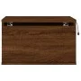 Mesitas de noche de pared con luces LED 2 unidades roble marrón de , Mesitas de noche - Ref: Foro24-836839, Precio: 70,48 €, ...