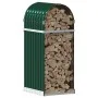 Leñero de acero galvanizado verde 40x45x100 cm by , Firewood bags and holders - Ref: Foro24-364537, Price: 48,74 €, Discount: %