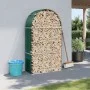 Leñero de acero galvanizado verde 120x45x210 cm by , Firewood bags and holders - Ref: Foro24-364542, Price: 63,80 €, Discount: %