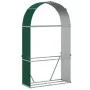 Leñero de acero galvanizado verde 120x45x210 cm by , Firewood bags and holders - Ref: Foro24-364542, Price: 63,80 €, Discount: %