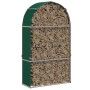 Grüner feuerverzinkter Stahlholzständer 120x45x210 cm von , Brennholztaschen und -halter - Ref: Foro24-364542, Preis: 64,66 €...