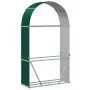 Leñero de acero galvanizado verde 120x45x210 cm by , Firewood bags and holders - Ref: Foro24-364542, Price: 63,80 €, Discount: %
