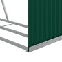 Grüner feuerverzinkter Stahlholzständer 120x45x210 cm von , Brennholztaschen und -halter - Ref: Foro24-364542, Preis: 64,66 €...