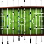 Futbolín de acero 60 kg marrón 140x74,5x87,5 cm