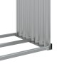 Grüner feuerverzinkter Stahlholzständer 120x45x210 cm von , Brennholztaschen und -halter - Ref: Foro24-364542, Preis: 64,66 €...
