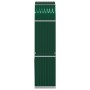 Grüner feuerverzinkter Stahlholzstapel 80x45x190 cm von , Brennholztaschen und -halter - Ref: Foro24-364540, Preis: 59,87 €, ...
