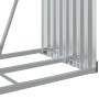 Grüner feuerverzinkter Stahlholzstapel 80x45x190 cm von , Brennholztaschen und -halter - Ref: Foro24-364540, Preis: 59,87 €, ...