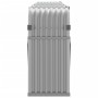 Leñero de acero galvanizado gris claro 300x45x100 cm by , Firewood bags and holders - Ref: Foro24-364556, Price: 78,37 €, Dis...