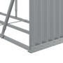 Leñero de acero galvanizado gris claro 300x45x100 cm by , Firewood bags and holders - Ref: Foro24-364556, Price: 78,37 €, Dis...