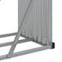 Leñero de acero galvanizado gris claro 300x45x100 cm de , Bolsas y soportes de leña - Ref: Foro24-364556, Precio: 74,85 €, De...