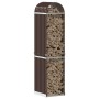 Brauner feuerverzinkter Stahlholzstapel 40x45x170 cm von , Brennholztaschen und -halter - Ref: Foro24-364568, Preis: 58,49 €,...
