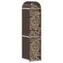 Leñero de acero galvanizado marrón 40x45x170 cm by , Firewood bags and holders - Ref: Foro24-364568, Price: 57,57 €, Discount: %