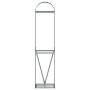 Brauner feuerverzinkter Stahlholzstapel 40x45x170 cm von , Brennholztaschen und -halter - Ref: Foro24-364568, Preis: 58,49 €,...