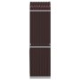 Brauner feuerverzinkter Stahlholzstapel 40x45x170 cm von , Brennholztaschen und -halter - Ref: Foro24-364568, Preis: 58,49 €,...