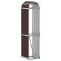 Brauner feuerverzinkter Stahlholzstapel 40x45x170 cm von , Brennholztaschen und -halter - Ref: Foro24-364568, Preis: 58,49 €,...