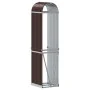 Leñero de acero galvanizado marrón 40x45x170 cm by , Firewood bags and holders - Ref: Foro24-364568, Price: 57,57 €, Discount: %