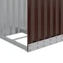 Leñero de acero galvanizado marrón 40x45x170 cm by , Firewood bags and holders - Ref: Foro24-364568, Price: 57,57 €, Discount: %