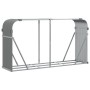 Leñero de acero galvanizado gris claro 180x45x100 cm by , Firewood bags and holders - Ref: Foro24-364554, Price: 55,18 €, Dis...