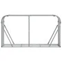 Heller verzinkter Stahlholzständer 180x45x100 cm in Hellgrau. von , Brennholztaschen und -halter - Ref: Foro24-364554, Preis:...