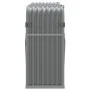 Leñero de acero galvanizado gris claro 180x45x100 cm de , Bolsas y soportes de leña - Ref: Foro24-364554, Precio: 54,47 €, De...