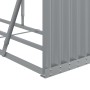 Leñero de acero galvanizado gris claro 180x45x100 cm by , Firewood bags and holders - Ref: Foro24-364554, Price: 55,18 €, Dis...