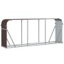 Brauner feuerverzinkter Stahlholzstapel 234x45x100 cm von , Brennholztaschen und -halter - Ref: Foro24-364575, Preis: 66,13 €...
