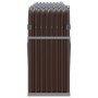 Brauner feuerverzinkter Stahlholzstapel 234x45x100 cm von , Brennholztaschen und -halter - Ref: Foro24-364575, Preis: 66,13 €...