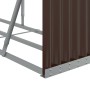 Brauner feuerverzinkter Stahlholzstapel 234x45x100 cm von , Brennholztaschen und -halter - Ref: Foro24-364575, Preis: 66,13 €...