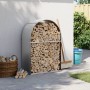 Leñero de acero galvanizado gris claro 80x45x120 cm by , Firewood bags and holders - Ref: Foro24-364549, Price: 45,27 €, Disc...