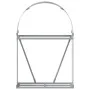 Leñero de acero galvanizado gris claro 80x45x120 cm by , Firewood bags and holders - Ref: Foro24-364549, Price: 44,73 €, Disc...