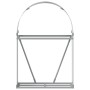 Leñero de acero galvanizado gris claro 80x45x120 cm by , Firewood bags and holders - Ref: Foro24-364549, Price: 45,27 €, Disc...