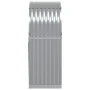Leñero de acero galvanizado gris claro 80x45x120 cm by , Firewood bags and holders - Ref: Foro24-364549, Price: 44,73 €, Disc...