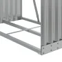 Leñero de acero galvanizado gris claro 80x45x120 cm by , Firewood bags and holders - Ref: Foro24-364549, Price: 44,73 €, Disc...