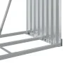 Leñero de acero galvanizado gris claro 80x45x120 cm by , Firewood bags and holders - Ref: Foro24-364549, Price: 44,73 €, Disc...