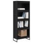 Estantería para libros Roble Negro 80 x 30 x 155 cm en Librerías y estanterías | Comprar online en Foro24