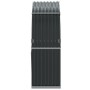 Grau-anthrazitfarbener feuerverzinkter Stahlholzstapel 120x45x140 cm von , Brennholztaschen und -halter - Ref: Foro24-364561,...