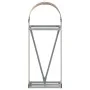 Heller verzinkter Stahlholzständer in hellem Braun 40x45x100 cm. von , Brennholztaschen und -halter - Ref: Foro24-364577, Pre...