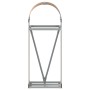 Leñero de acero galvanizado marrón claro 40x45x100 cm by , Firewood bags and holders - Ref: Foro24-364577, Price: 45,71 €, Di...