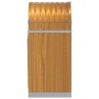 Heller verzinkter Stahlholzständer in hellem Braun 40x45x100 cm. von , Brennholztaschen und -halter - Ref: Foro24-364577, Pre...